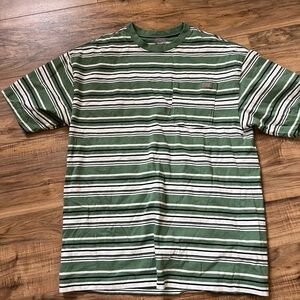 Dickies Green Striped Men's Shirt